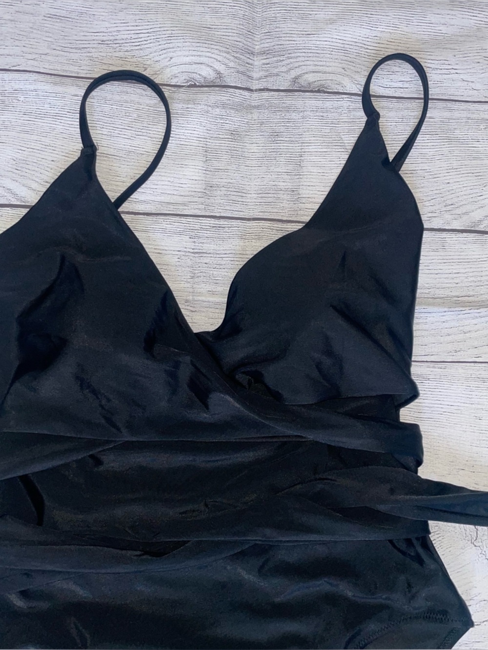 NWT Aerie Wrap Around Black One-Piece Swimsuit - Picture 5 of 7